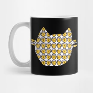 Portrait Yellow Cats for Kids Pattern Mug